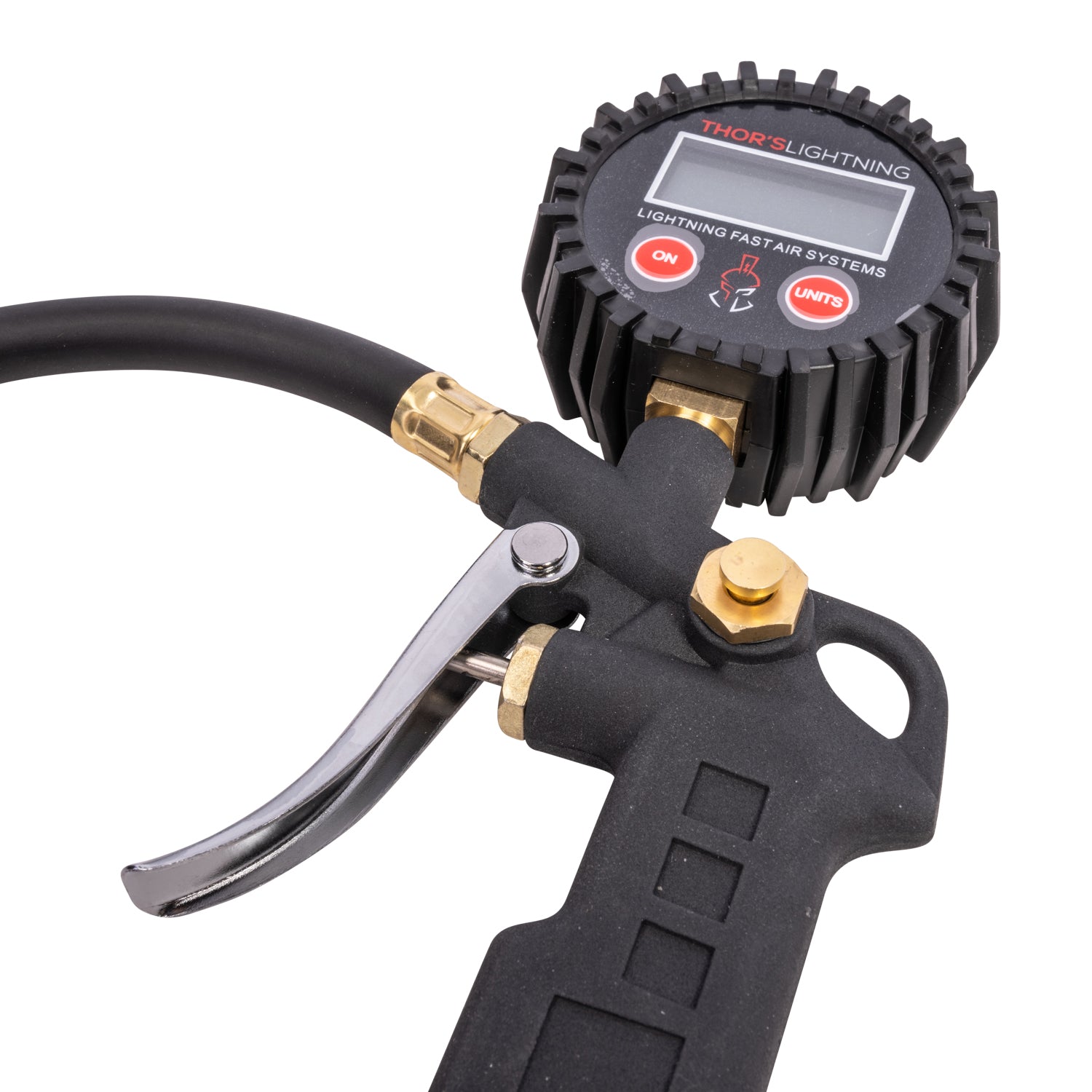 Thor's Lightning Portable Adventure Digital Tire Pressure Gauge Single Tire Deflator Hose Kit Thor's Lightning Portable Adventure Digital Tire Pressure Gauge Single Tire Deflator Hose Kit